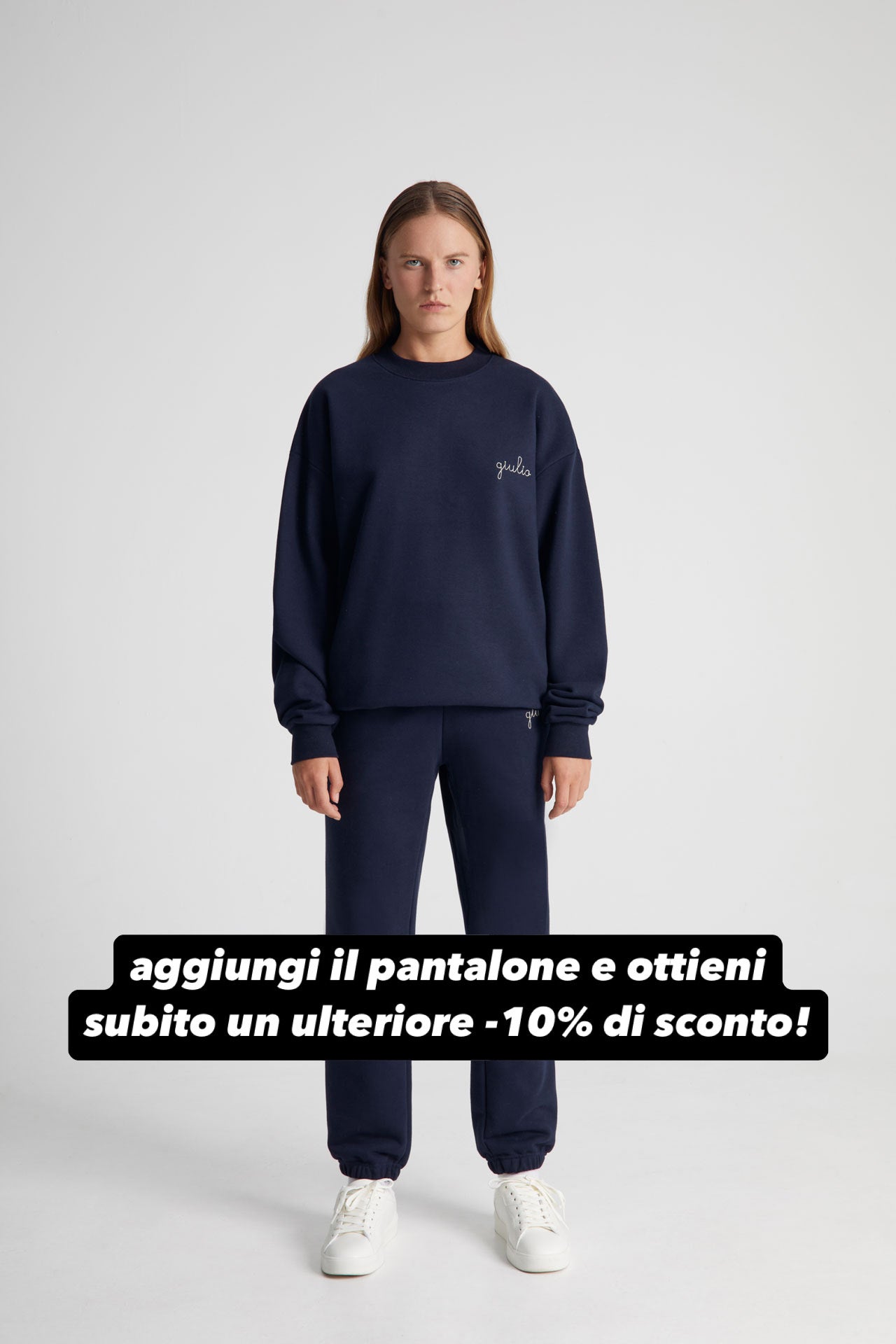 Felpa Girocollo 365 - Blu navy