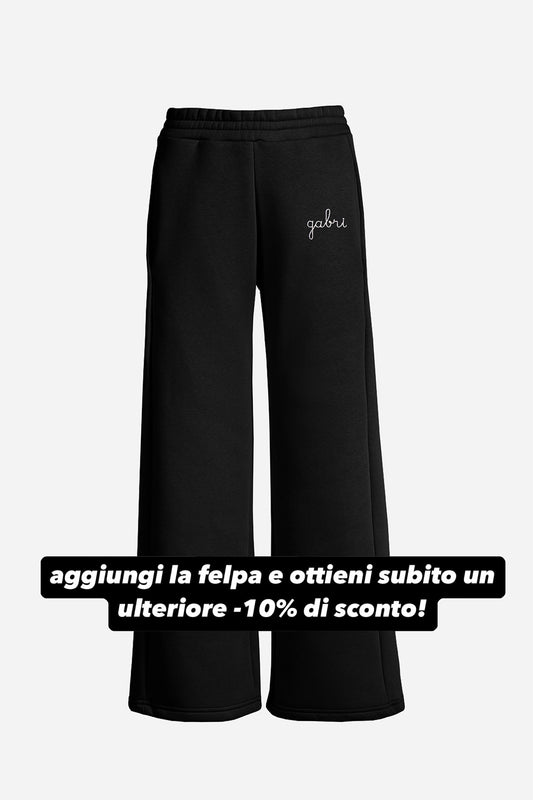 Pantaloni a Palazzo Pesanti - Nero