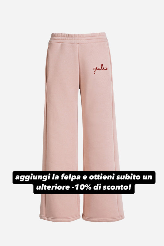 Pantaloni a Palazzo Pesanti - Rosa