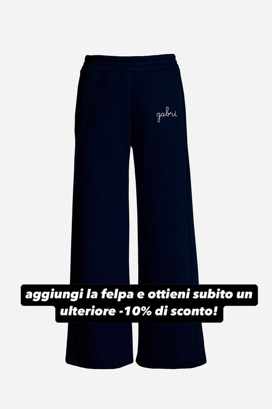 Pantaloni a Palazzo Pesanti - Blu navy