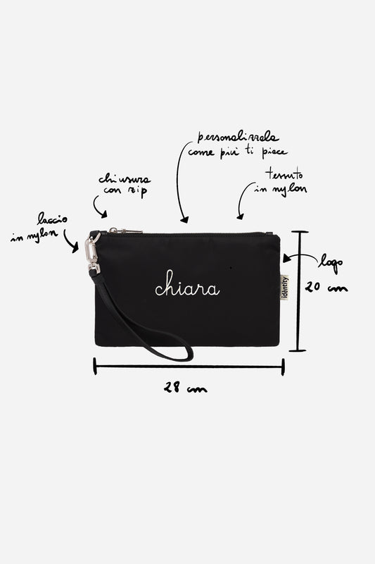 Pouch Bag in Nylon - Nero