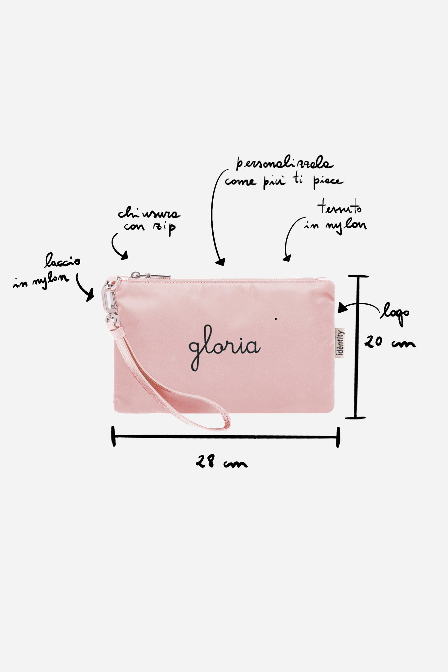 Pouch Bag in Nylon - Quarzo