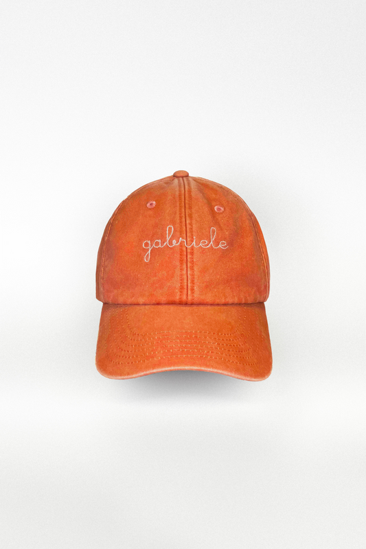 Cappello Baseball in Tela - Arancio