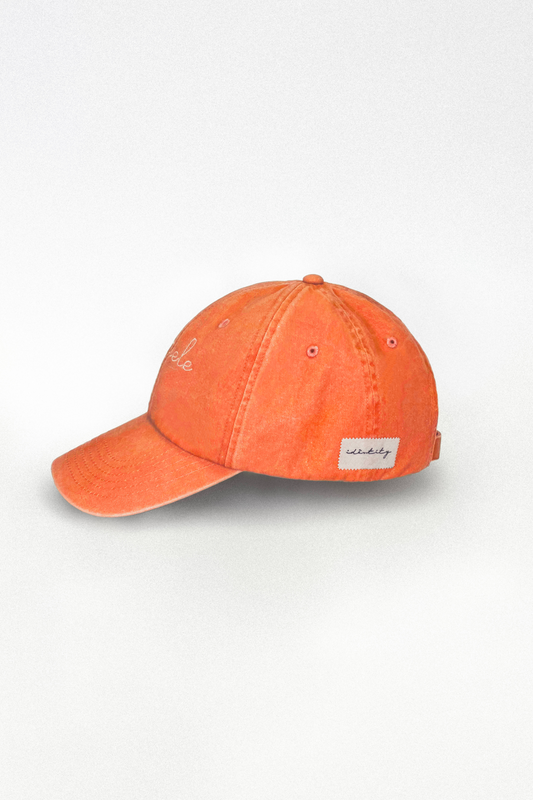 Cappello Baseball in Tela - Arancio