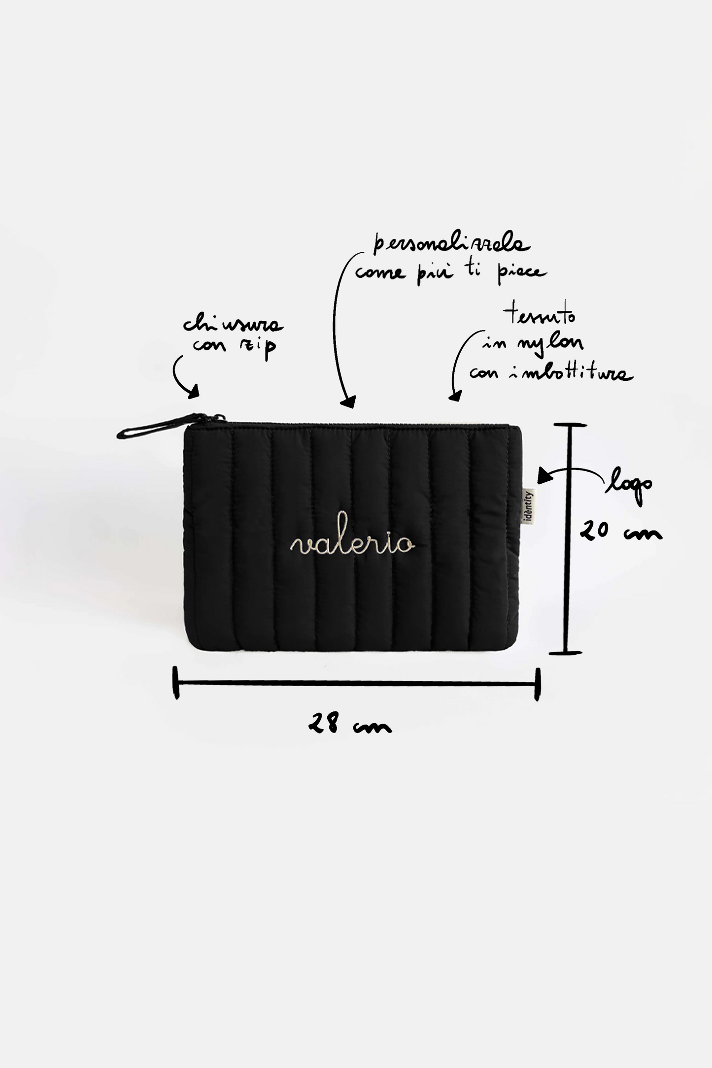 Pouch Bag Imbottita - Nero